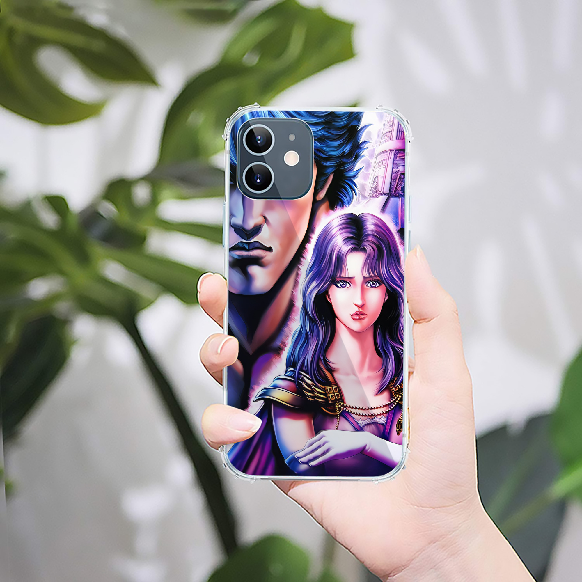 （画像用） 北斗の拳 Fist of the North Star 【iPhone 12シリーズ対応】透明スマホケース（クリアソフトケース）